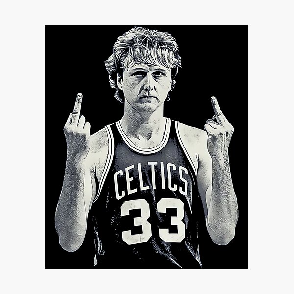 Item preview, Larry Bird Middle Finger Retro 90S designed and sold by Marjan Lotffy.