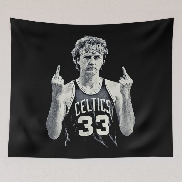Item preview, Larry Bird Middle Finger Retro 90S designed and sold by Marjan Lotffy.