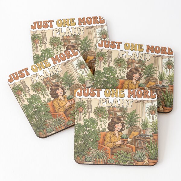 Item preview, Just One More Plant Retro Cozy Plant Lover Botanical Aesthetic designed and sold by urbinet.