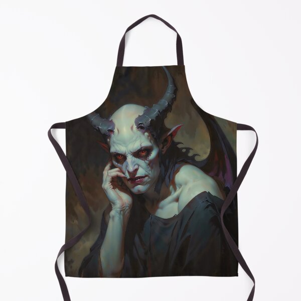 Item preview, Thoughts of the Demon Gothic Portrait Art designed and sold by DarkHolyQueen.