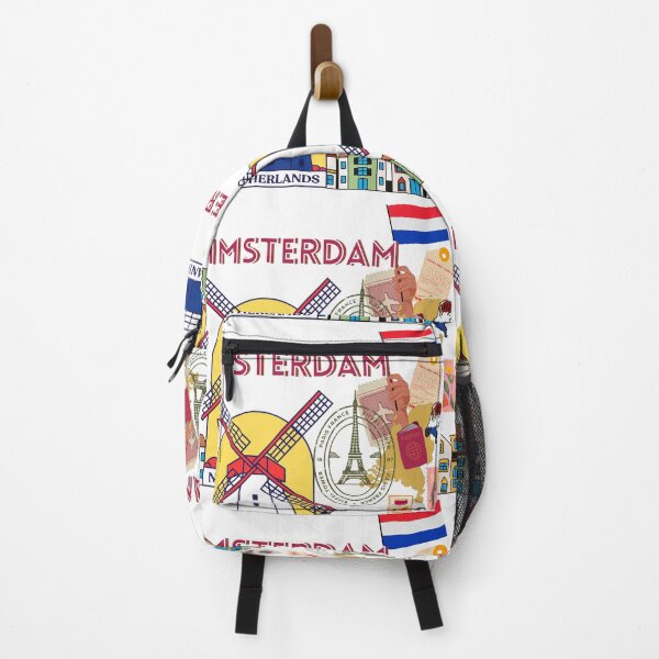 Item preview, ​Amsterdam Netherlands Travel Aesthetic Windmill Art designed and sold by crystalar95.