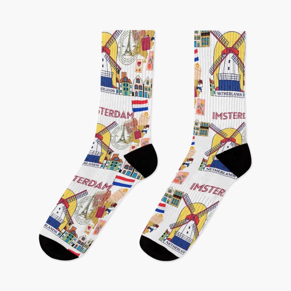 Item preview, ​Amsterdam Netherlands Travel Aesthetic Windmill Art designed and sold by crystalar95.