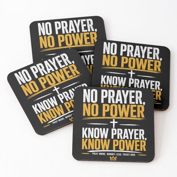 Item preview, No Prayer No Power Know Prayer Know Power Christian Faith T-Shirt designed and sold by GRACE THREADS .
