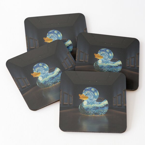 Item preview, Starry Night Impressionist Duck designed and sold by DuckOddity.