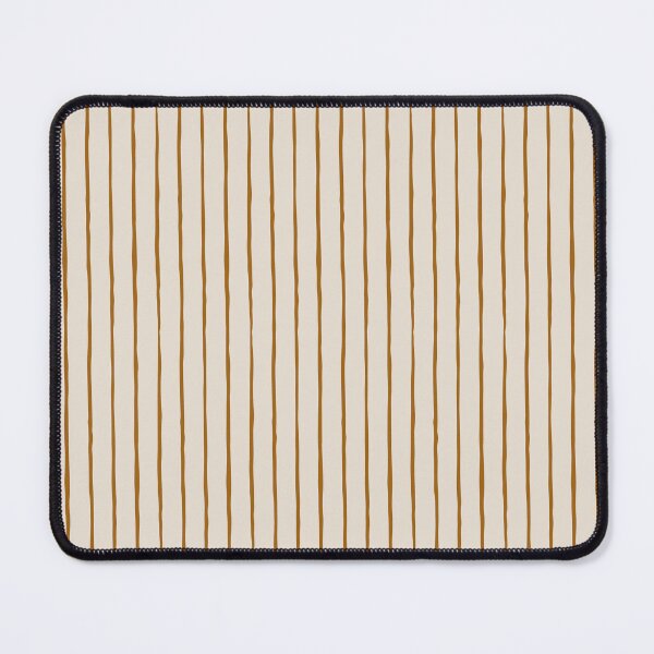 Item preview, Ocher vertical stripes on cream background designed and sold by cezidesign.