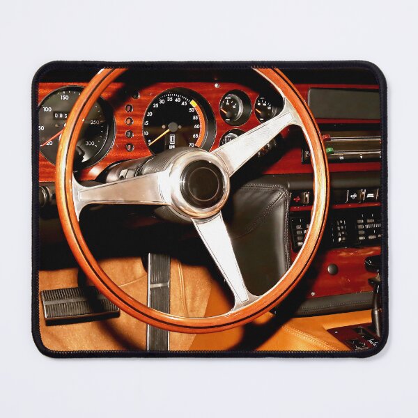 Item preview, 1974 Bitter CD Dashboard - Luxury Classic Car Interior with Wood and Leather Details designed and sold by Peter Kraaibeek Art Gallery.