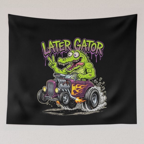 Item preview, Later gator illustration designed and sold by LiuTiuuu.