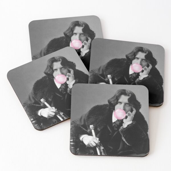 Item preview, Oscar Wilde Bubble Gum Portrait Parody with Literary Humor designed and sold by UtArt.
