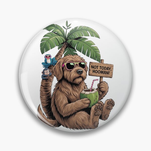 Item preview, Not Today Hooman Funny Dog – Lazy Chill Dog Meme Design designed and sold by ColorFlick.