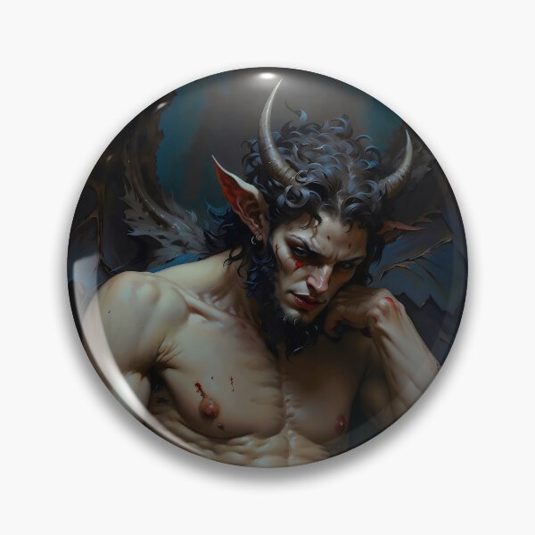 Item preview, Sad Satyr Winged Demon Gothic Art designed and sold by DarkHolyQueen.