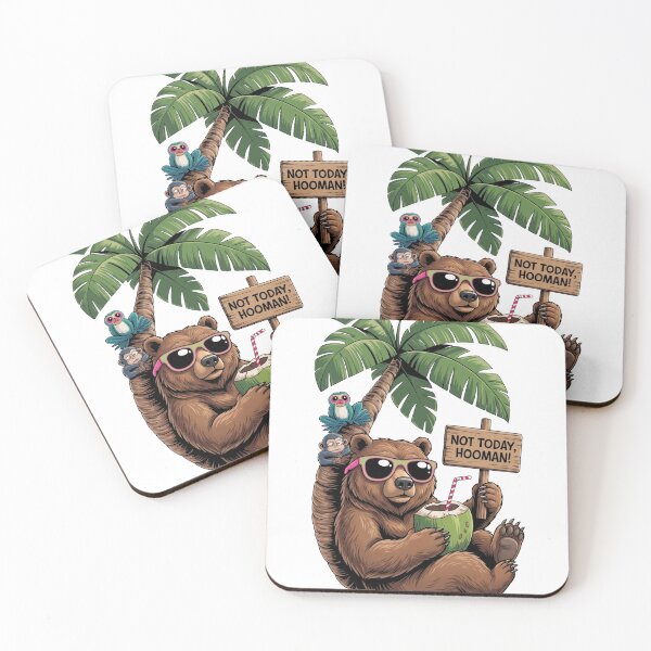 Item preview, Not Today Hooman Funny Bear – Lazy Bear Chill Meme Design designed and sold by ColorFlick.