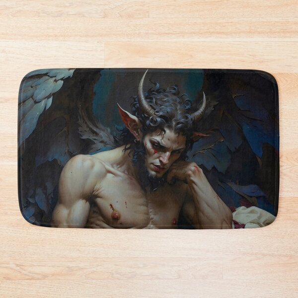 Item preview, Sad Satyr Winged Demon Gothic Art designed and sold by DarkHolyQueen.