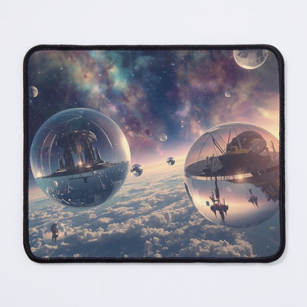 Item preview, Spherical Cities Above the Clouds - Galactic Horizon Surrealism designed and sold by UnRealS.
