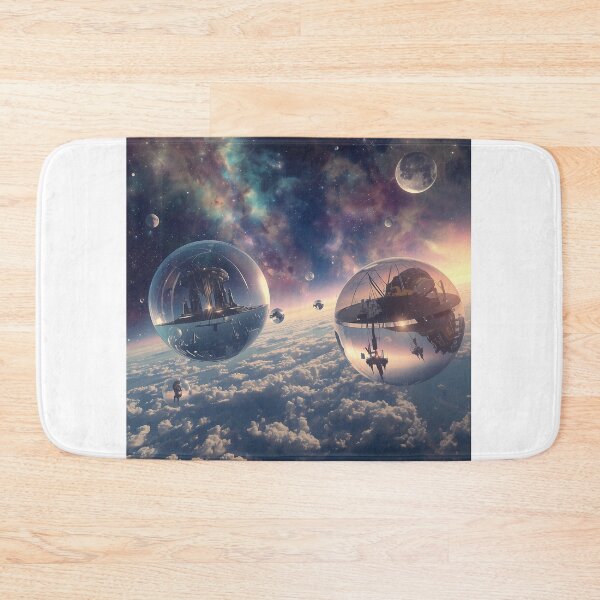 Item preview, Spherical Cities Above the Clouds - Galactic Horizon Surrealism designed and sold by UnRealS.