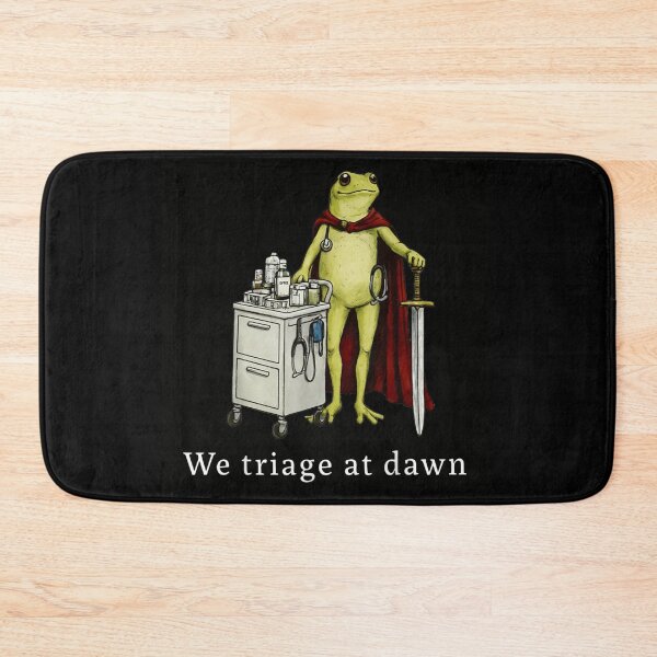 Item preview, We Triage At Dawn Frog Doctor Nursing Medical Professional Sword Cape designed and sold by LittleNhutton.