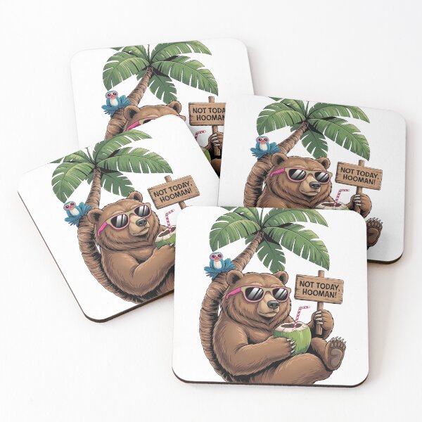 Item preview, Not Today Hooman Funny Bear – Lazy Bear Chill Meme Design designed and sold by ColorFlick.