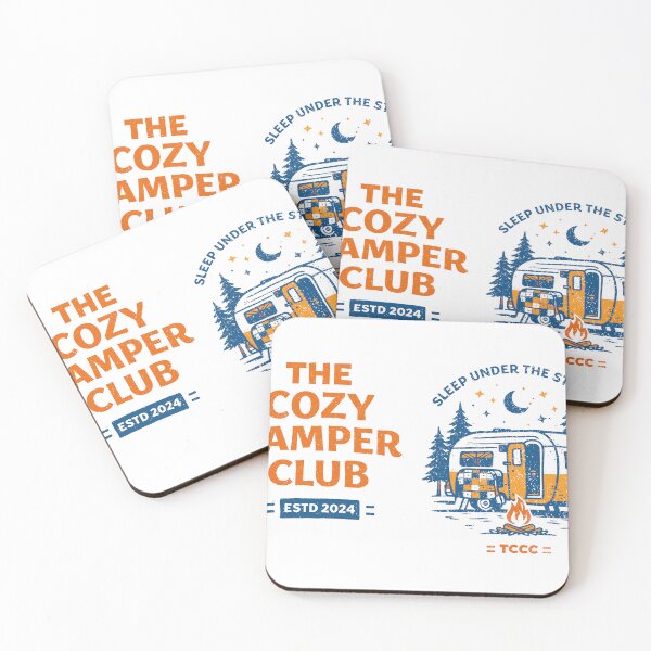 Item preview, Cozy Camper Club T-Shirt designed and sold by Matinez Pink.
