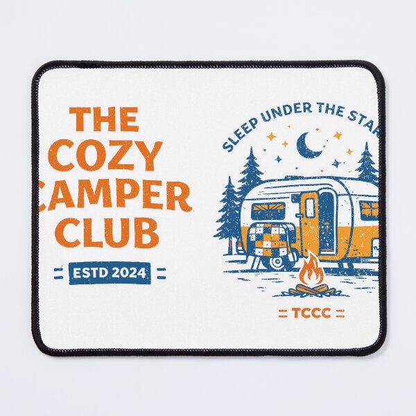 Item preview, Cozy Camper Club T-Shirt designed and sold by Matinez Pink.