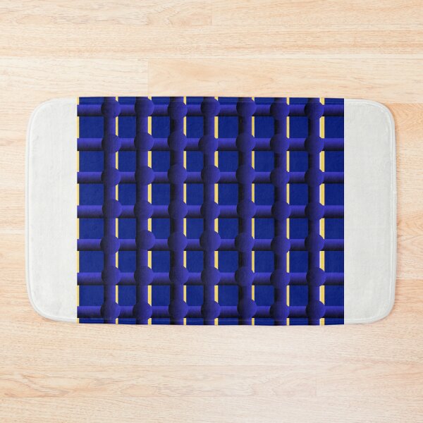 Item preview, Elegant Navy Blue and Yellow Mosaic Design designed and sold by BELLZINHO - ARTES.