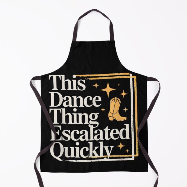 Item preview, This Dance Thing Escalated Quickly Cowgirl Boot Retro Western Dance Quote designed and sold by YubitaLeLe.