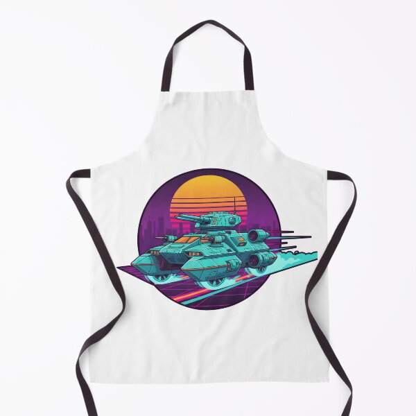 Item preview, Retro Futuristic Hover Tank Neon Cit.y Vaporwave Design designed and sold by The-T-In-Retro.