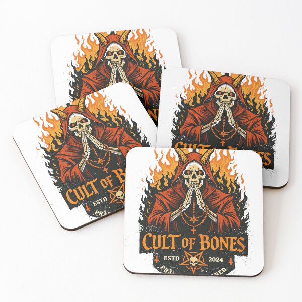 Artikelvorschau, Cult of Bones Teufelsskelett-T-Shirt entworfen und verkauft von Matinez Pink.