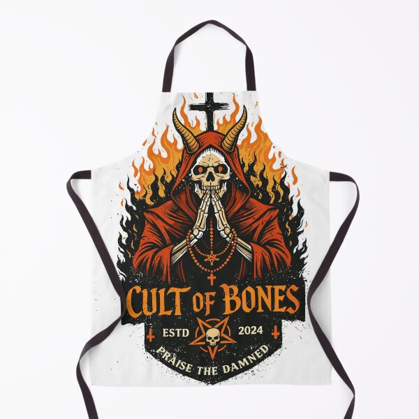 Artikelvorschau, Cult of Bones Teufelsskelett-T-Shirt entworfen und verkauft von Matinez Pink.