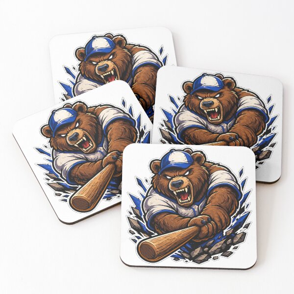 Item preview, Angry Grizzly Bear Baseball Player Mascot designed and sold by Pandora´s Box.