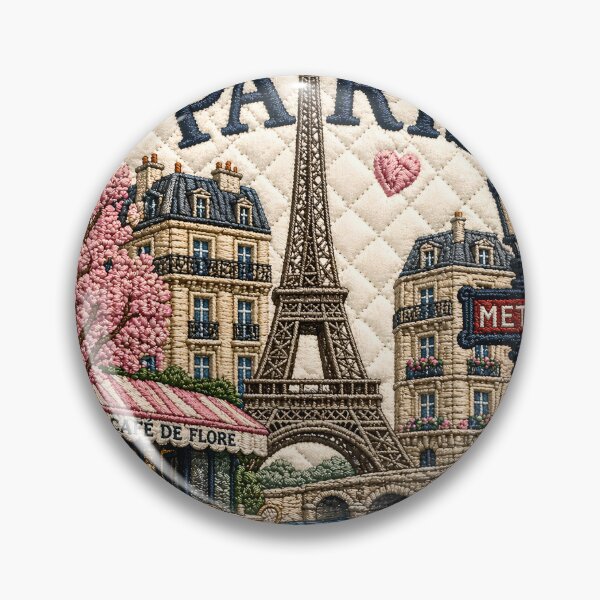 Item preview, Paris Embroidered Vintage Travel Sticker designed and sold by Rohan132.