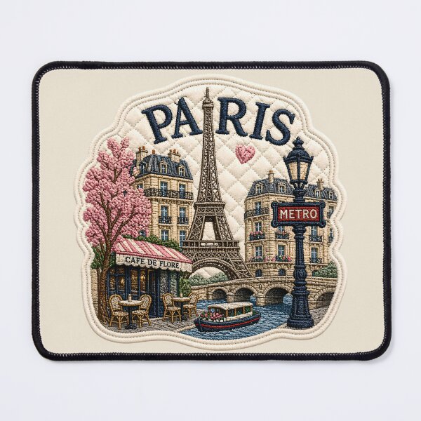 Item preview, Paris Embroidered Vintage Travel Sticker designed and sold by Rohan132.