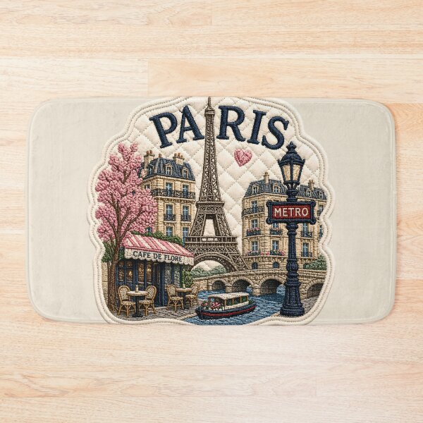 Item preview, Paris Embroidered Vintage Travel Sticker designed and sold by Rohan132.