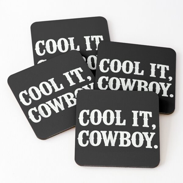 Item preview, Cool It Cowboy Western Retro Typography Minimalist Aesthetic Southern Style Quote designed and sold by YubitaLeLe.