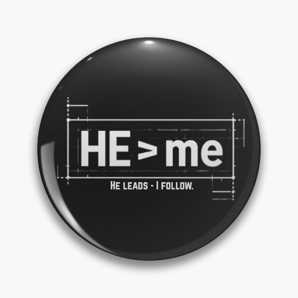 Item preview, HE Greater Than Me - He Leads I Follow - Christian Faith Art T-Shirt designed and sold by GEM STYLE.