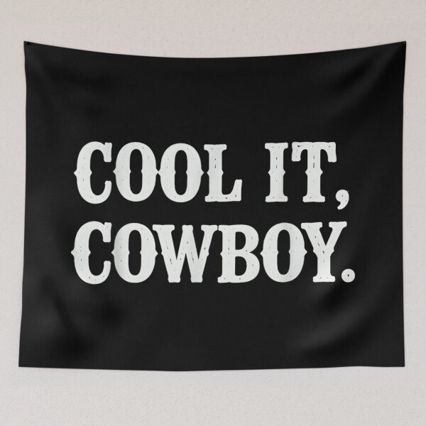 Item preview, Cool It Cowboy Western Retro Typography Minimalist Aesthetic Southern Style Quote designed and sold by YubitaLeLe.