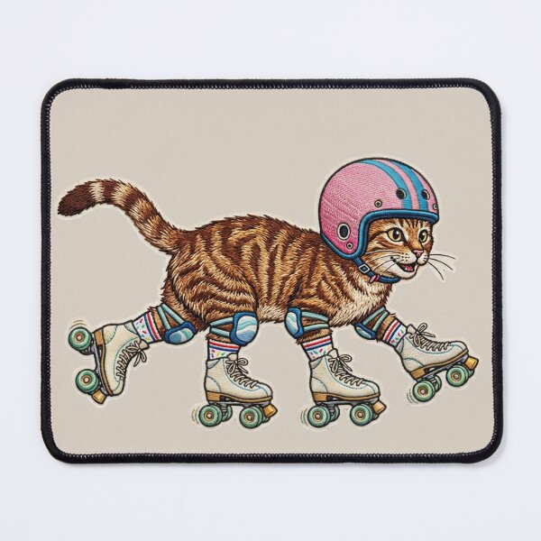 Item preview, Cat Roller Skates and Helmet  designed and sold by JediKittenWars.