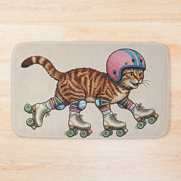 Item preview, Cat Roller Skates and Helmet  designed and sold by JediKittenWars.