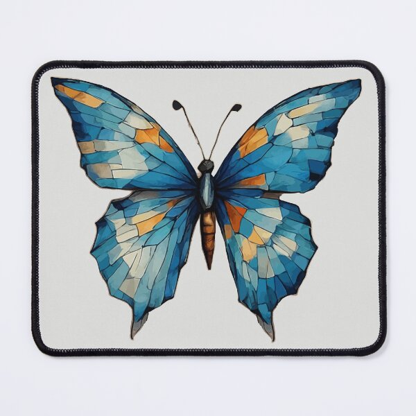 Item preview, Geometric Mosaic Butterfly – Modern Nature Art designed and sold by Tklezardesigns.