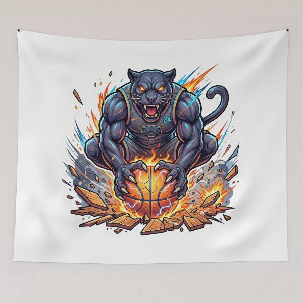 Item preview, Black Panther Basketball Slam Dunk Mascot designed and sold by Pandora´s Box.
