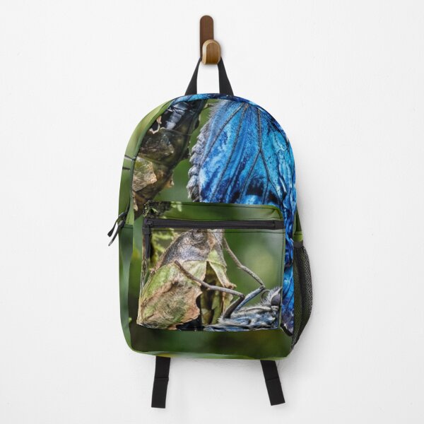 Item preview, Blue butterfly emerging from its chrysalis. designed and sold by Malisa345.