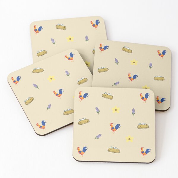 Item preview, Chickens Flowers Eggs Stickers Prints Posters Wall Art Magnet Home Coffee Cup Decoration TShirt Stationary Notebook Magnet Hat Kitchen Work School Office Redbubble Shop designed and sold by Saritas Boutique Shop.