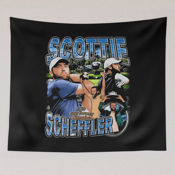 Item preview, Scottie Scheffler Vintage Collage designed and sold by Marjan Lotffy.