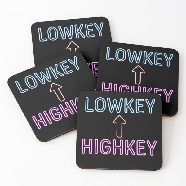 Item preview, Lowkey Highkey – GenZ/GenX Slang Humor – Minimalist Attitude Design designed and sold by TKOprintdesigns.