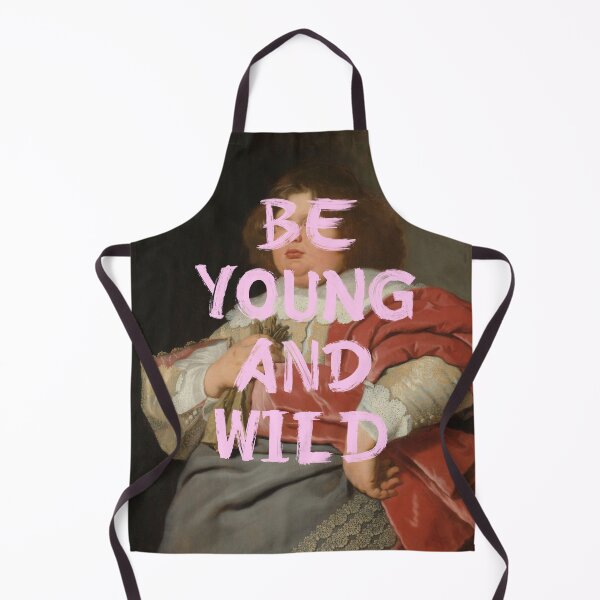 Item preview, Be Young and Wild Baroque Portrait Parody with Pink Satire designed and sold by UtArt.
