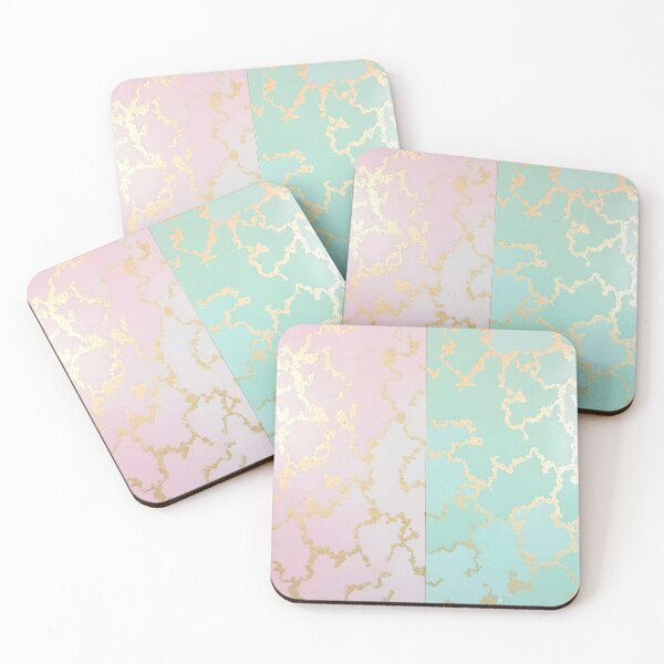 Item preview, Luxury Trendy Blush Pink Soft Mint Gold Collection designed and sold by TrendyDesigne412.