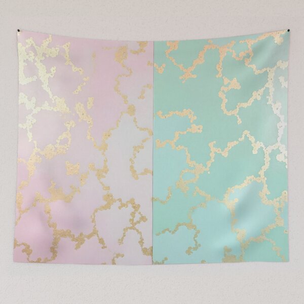 Item preview, Luxury Trendy Blush Pink Soft Mint Gold Collection designed and sold by TrendyDesigne412.