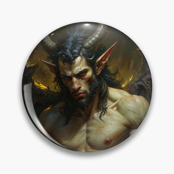 Item preview, Mythical Satyr Horned Demon Forest Art designed and sold by DarkHolyQueen.
