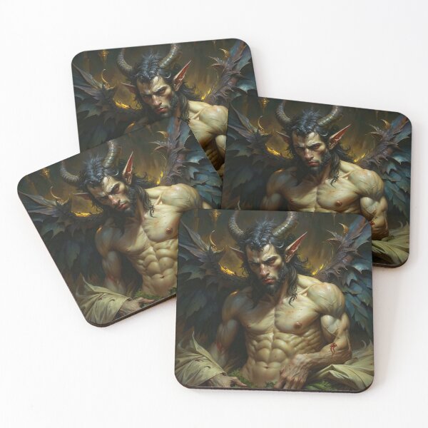 Item preview, Mythical Satyr Horned Demon Forest Art designed and sold by DarkHolyQueen.