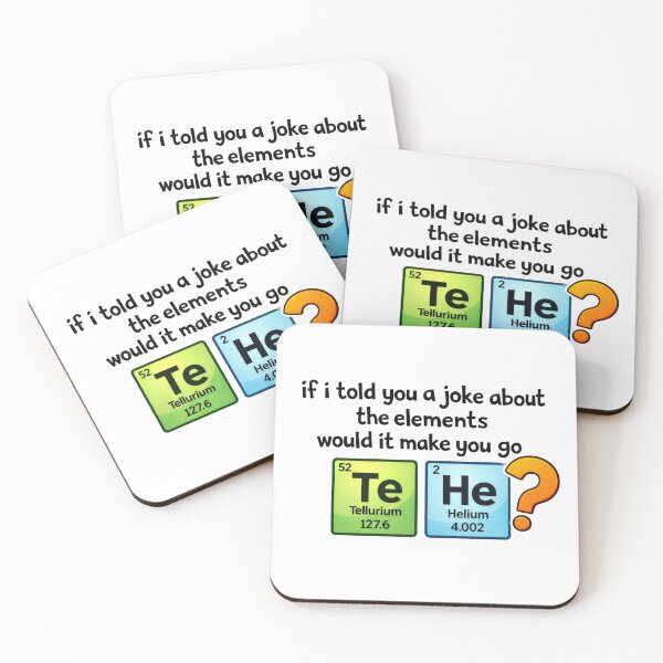 Item preview, Funny Chemistry Periodic Table TeHe Pun designed and sold by LSC-Prints.
