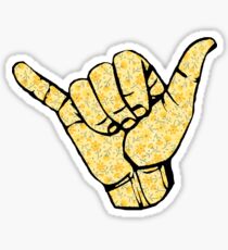 Yellow floral shaka Sticker