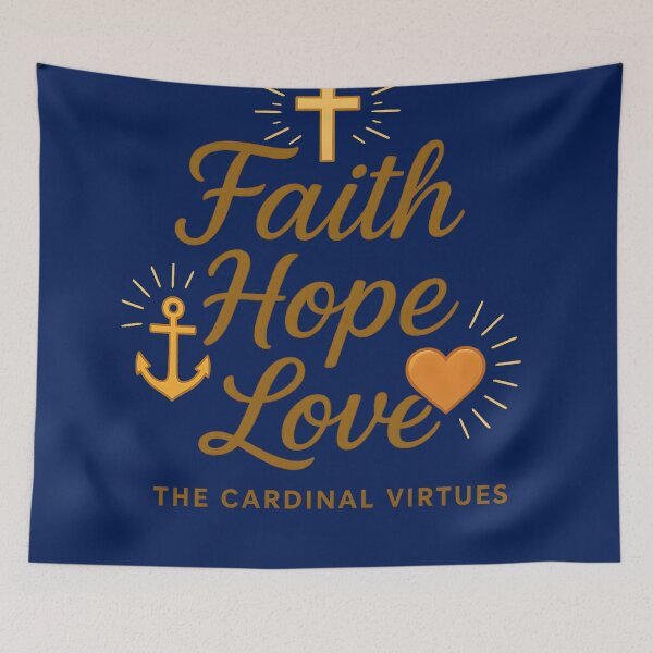 Item preview, Faith, Hope, Love - The Cardinal Virtues designed and sold by jmatix.